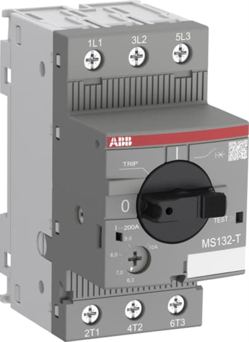 ABB MS132-6.3T Manual Motor Starter for Transformer Protection, 4.0–6.3 A