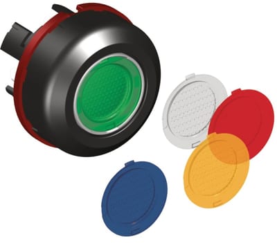 Ex Illuminated push-button 8602C3-735-S-C06, with spring return