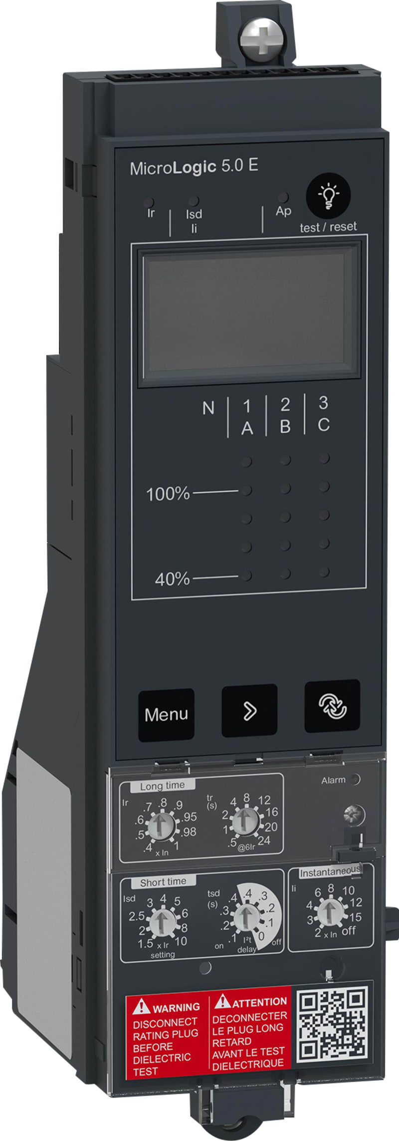 Schneider Electric Control unit MicroLogic 5.0, ComPacT NS630B to NS1600 drawout and manually operated, selective protections C50WM