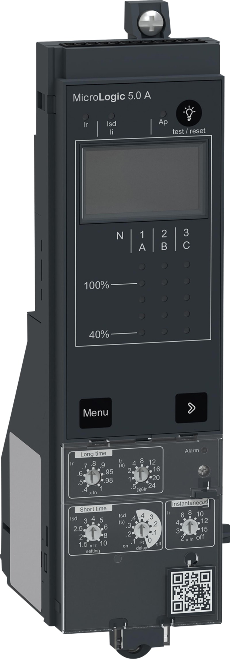 Schneider Electric Control unit MicroLogic 5.0A, ComPacT NS630B to NS1600 withdrawable and manually operated, selective protections C5AWM