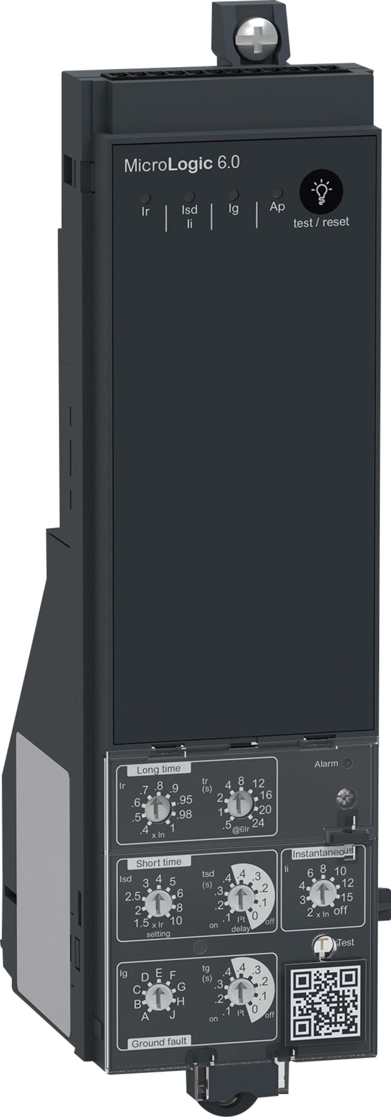 Schneider Electric Control unit MicroLogic 6.0, ComPacT NS630B to NS3200 fixed manually operated, selective and earth-fault protections C60FM