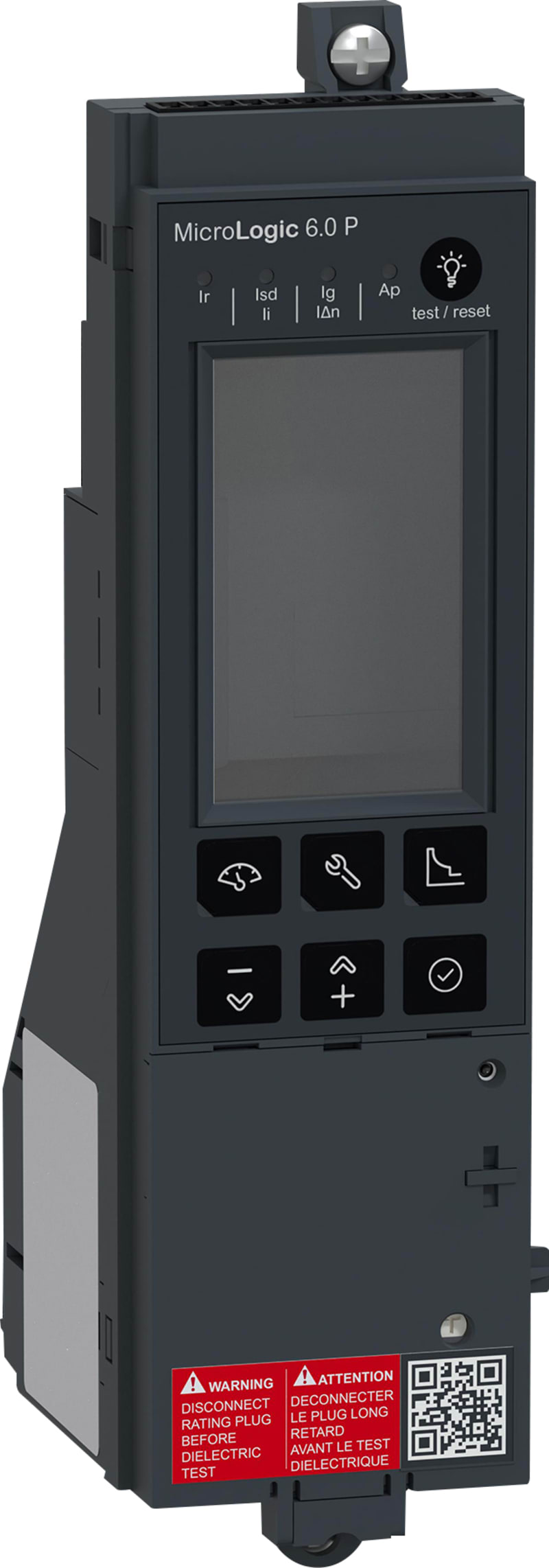 Schneider Electric Control unit MicroLogic 6.0P, ComPacT NS630B to NS1600 withdrawable manually operated, selective and earth-fault protections C6PWM