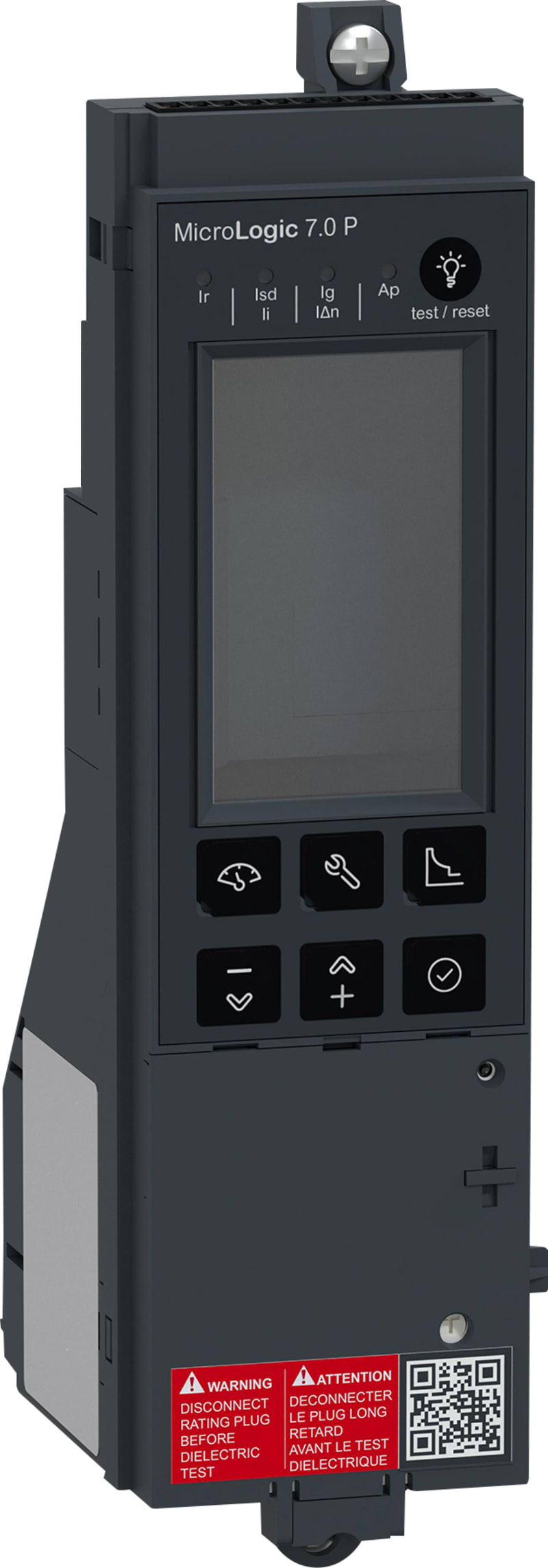Schneider Electric Control unit MicroLogic 7.0P, ComPacT NS630B to NS1600 fixed manually operated, selective and earth-leakage protections C7PFM