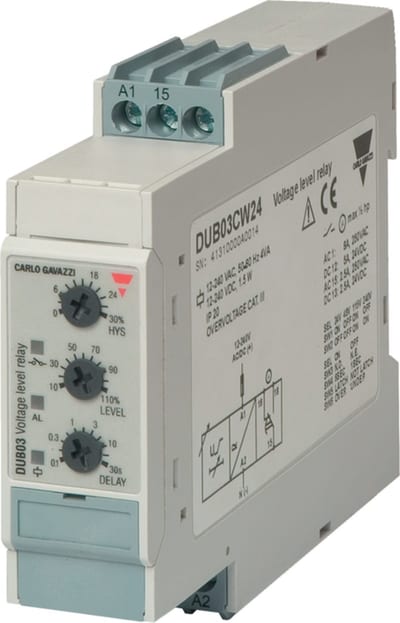 AC/DC undervoltage relay 12-240V (DUB03CW24)