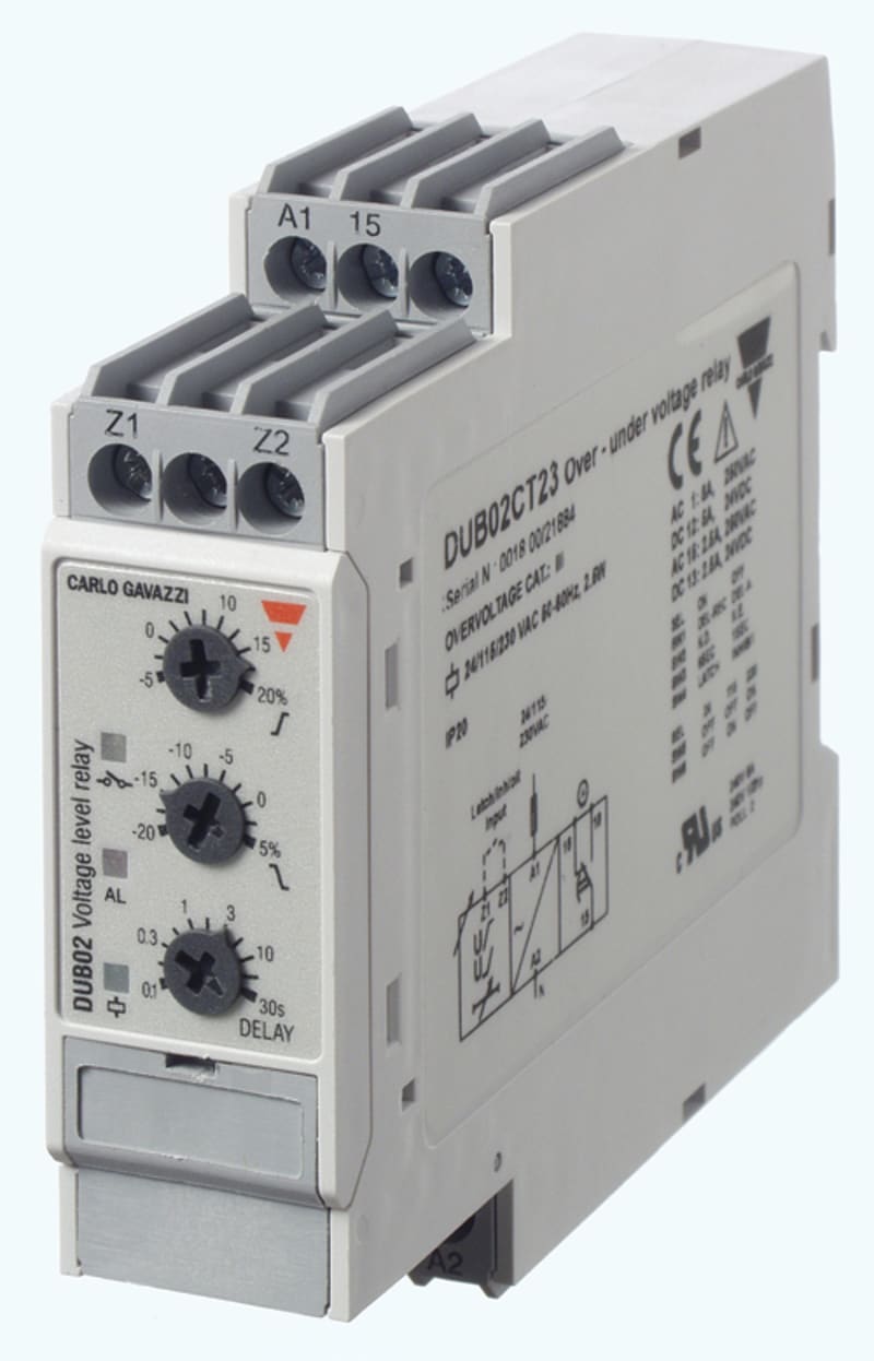 1-Phase over-/underspg. relay 24/115/230V (DUB02CT23)