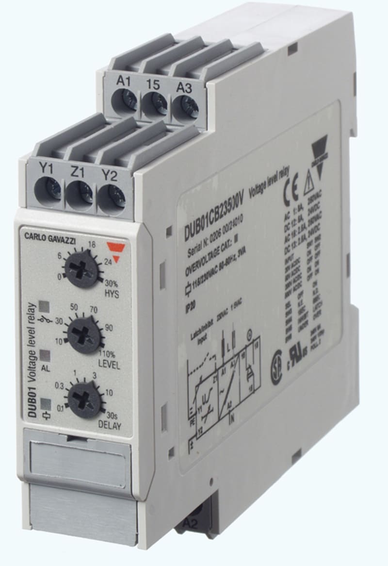 Voltage Relay AC/DC 0-10V, 230VAC (DUB01CB2310V)
