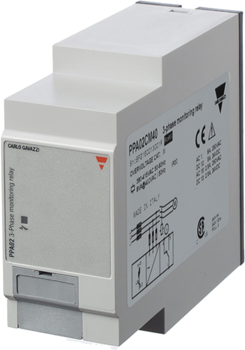 Carlo Gavazzi PPA02CM40 3-Phase Sequence Monitoring Relay 380-480 V AC