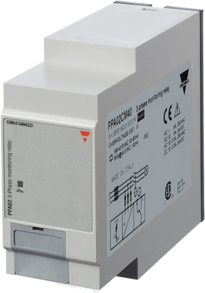 Carlo Gavazzi PPA02CM40 3-Phase Sequence Monitoring Relay 380-480 V AC