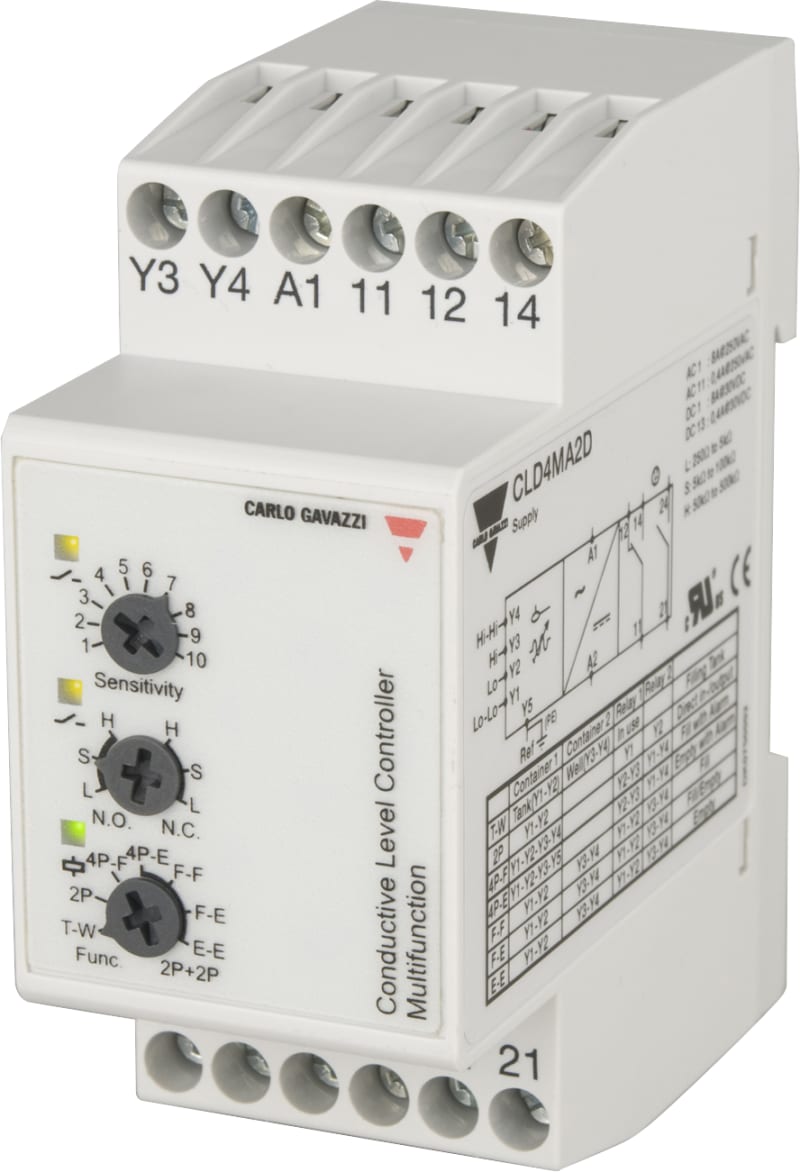 Level Relay 2+2 level DIN 24VAC/DC (CLD4MA2DM24)