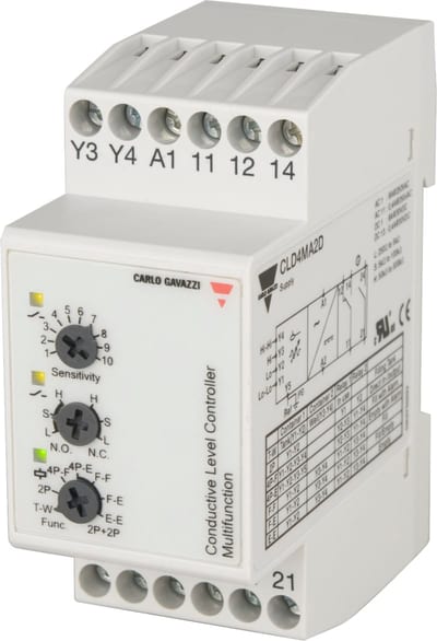 Level Relay 2+2 level DIN 24VAC/DC