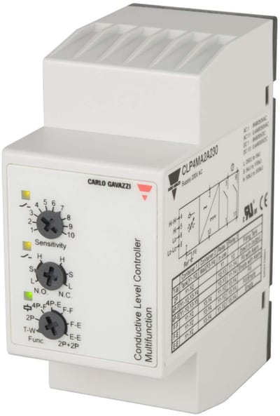 Carlo Gavazzi CLP4MA2A230 Conductive Level Controller 2+2 Level 230 V AC