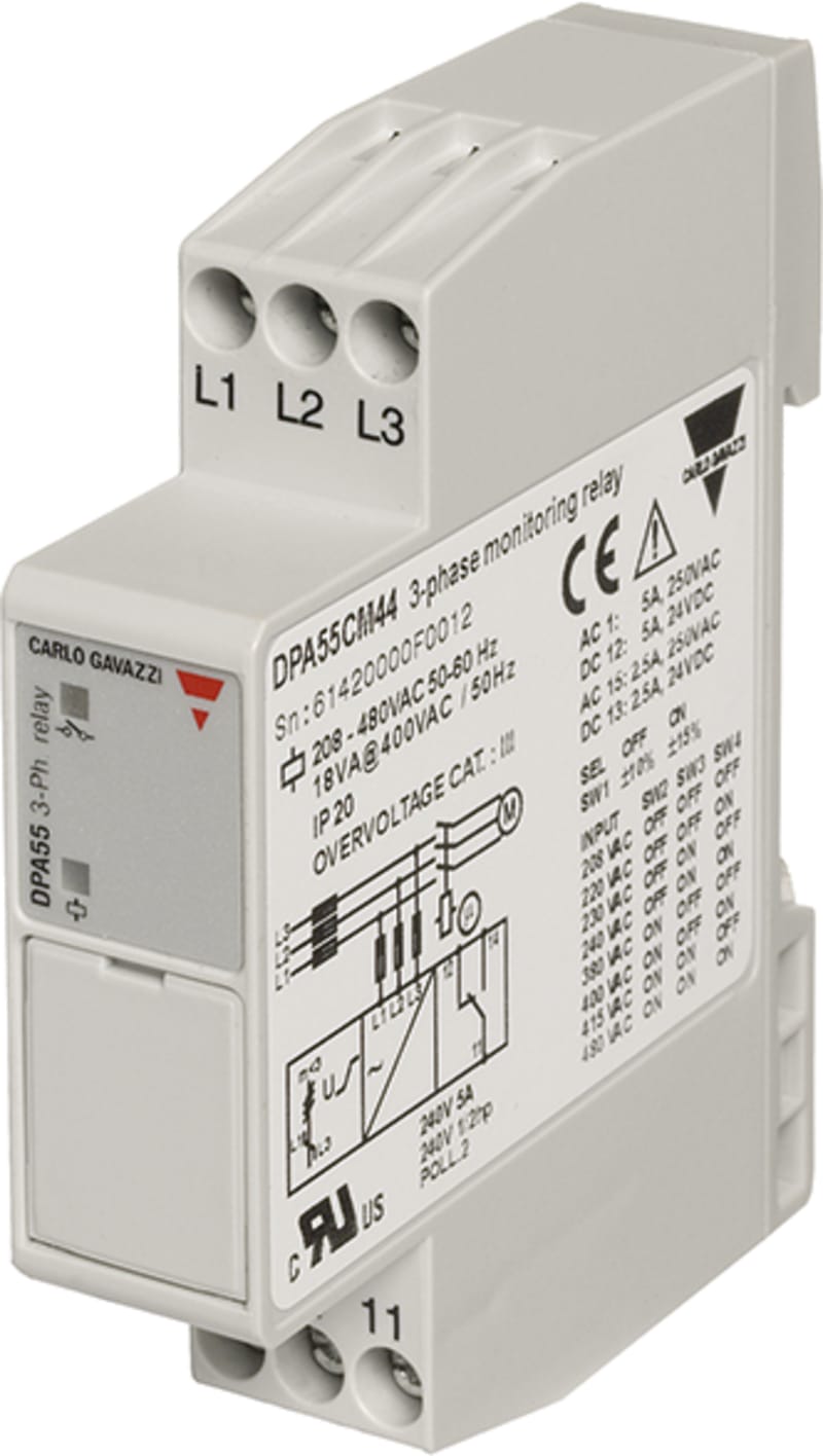 3-Phase supply monitoring relay (DPA55CM44)