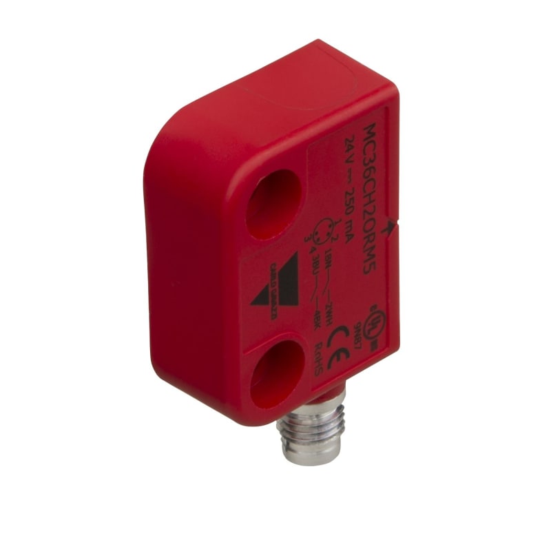 Carlo Gavazzi Safety Magnetic Sensor 2NO, M8 Plug, LED (MC36CH2ORM5L)