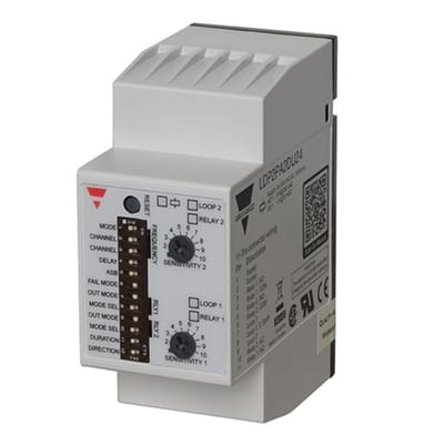 Carlo Gavazzi LDP2PA2DU24 Dual-Channel Loop Detector, Plug-In, 24-240 V AC/DC