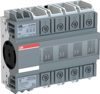 ABB 4-Pole, front operated, door mounted switch-disconnector with protected clamp terminals, handle and shaft are not included 1SCA135137R1001