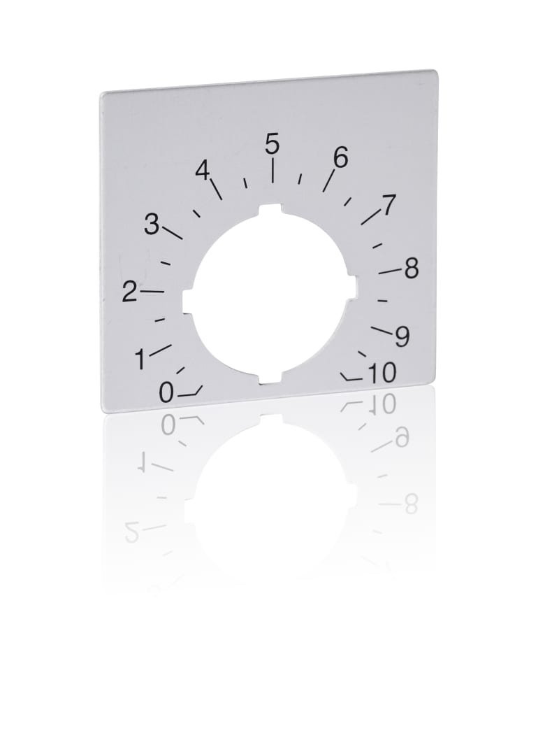 ABB SK615562-88 Legend plate for potentiometer, 48.5X44,5mm, scale 0-10