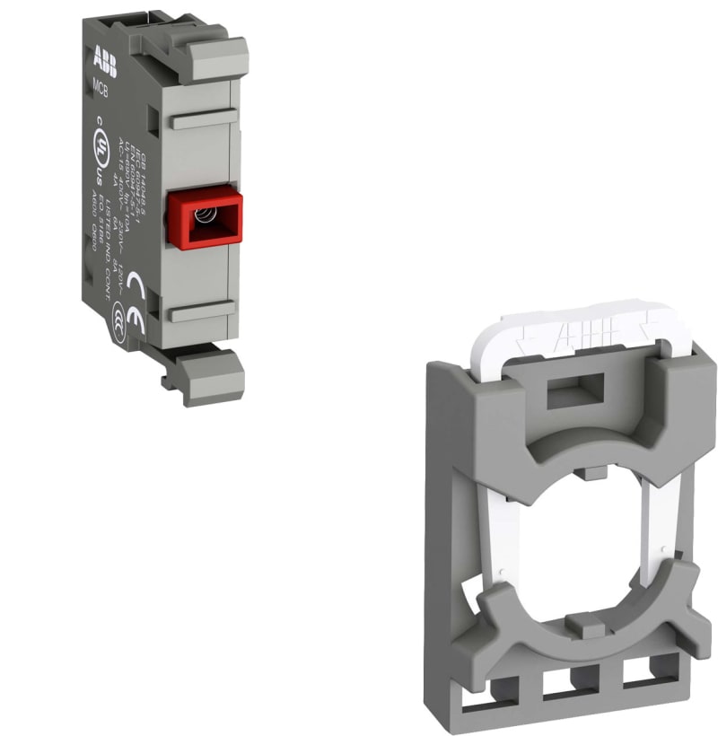 ABB MCBH-01 Holder with 1 NC Contact Block for Pushbuttons