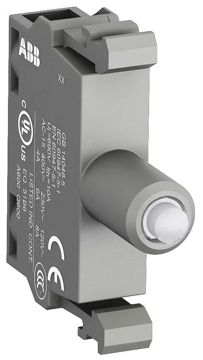 Lamp Block with LED MLBL-06Y, 220 V, Yellow