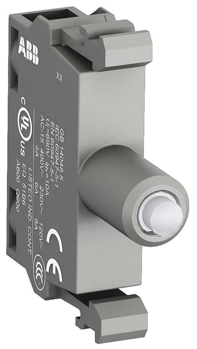 Lamp Block with LED MLBL-06Y, 220 V, Yellow