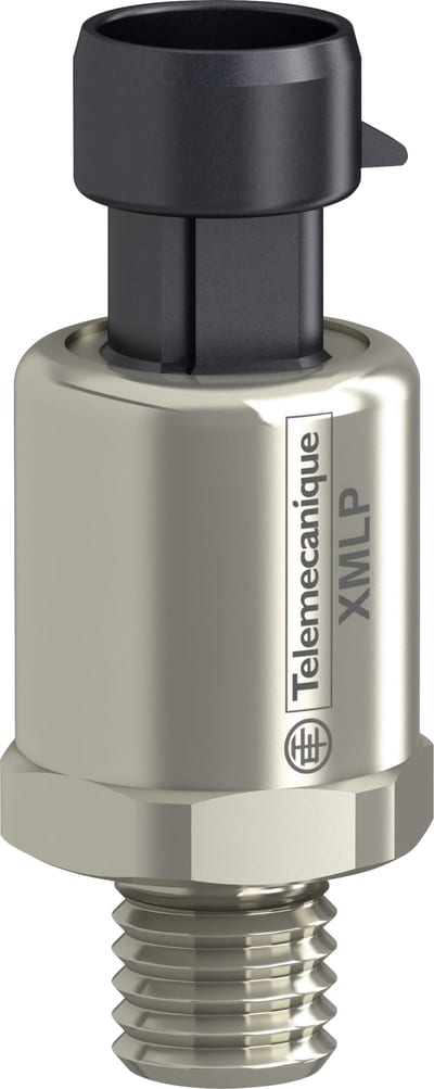 Telemecanique XMLP600PP130 Pressure Transmitter, 0–600 psi, 0.5–4.5 V ratiometric, 1/4" NPT, Packard connector