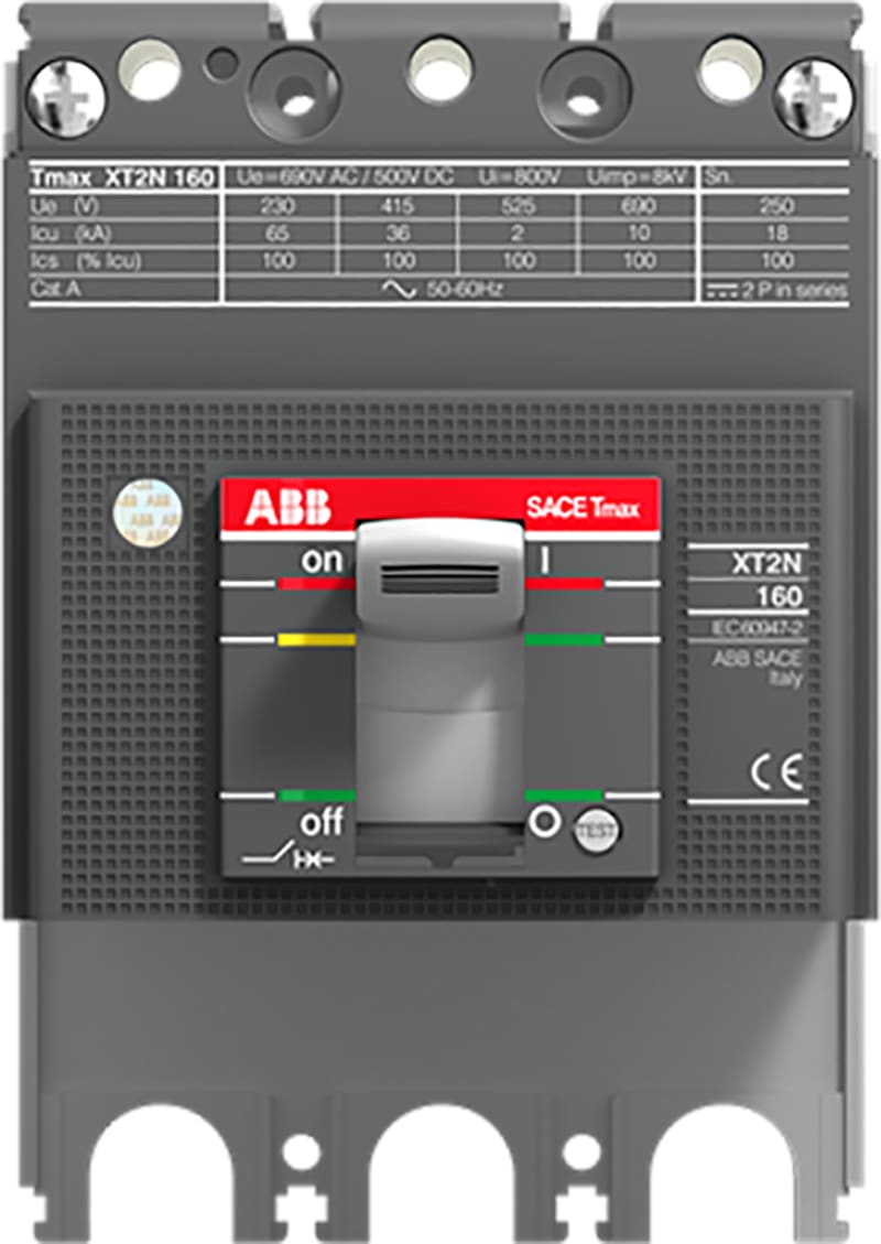 ABB SACE Tmax XT2N 160 Moulded-Case Circuit-Breaker Body — 3-Pole
