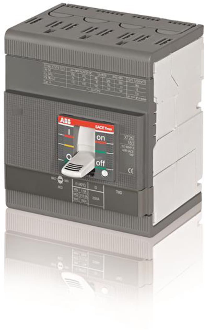 ABB SACE Tmax XT2H 160 Moulded-Case Circuit Breaker — TMA 63-630, In=63 A, 4-Pole