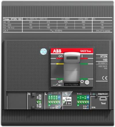 ABB SACE Tmax XT2H 160 Moulded-Case Circuit Breaker — Ekip LSI, In=63 A, 4-Pole
