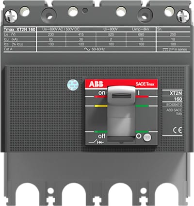 ABB SACE Tmax XT2N 160 Moulded-Case Circuit-Breaker Body — 4-Pole