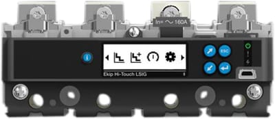 ABB Loose protection XT2, In=100A, 4 pole, EL, Ekip Hi-Touch LSI, Un=690 volt AC