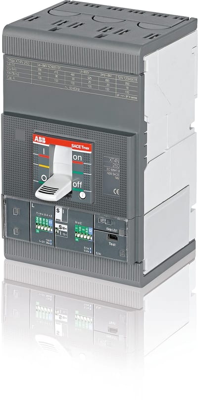 ABB SACE Tmax XT4S 250 Moulded-Case Circuit Breaker — Ekip LSI, In=250 A, 3-Pole