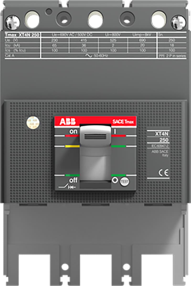 ABB SACE Tmax XT4N 250 Moulded-Case Circuit-Breaker Body — 3-Pole