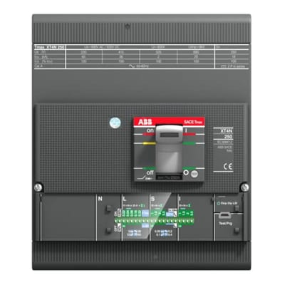 ABB SACE Tmax XT4H 160 Moulded-Case Circuit Breaker — Ekip LS/In, In=100 A, 4-Pole