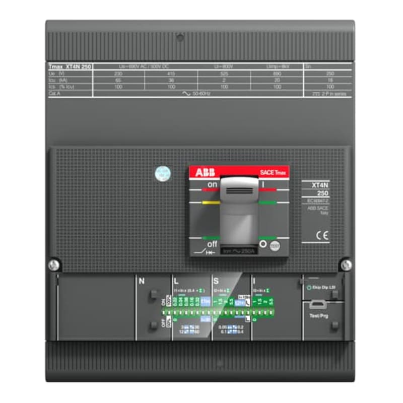 ABB SACE Tmax XT4L 160 Moulded-Case Circuit Breaker — Ekip LSI, In=40 A, 4-Pole