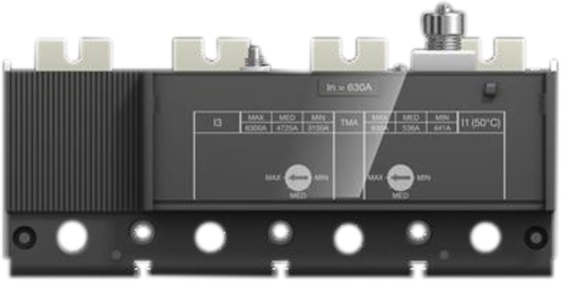 ABB 1SDA100658R1 Thermomagnetic Release FOUR-POLE IN AC-DC TMA R 630 I3=3150...6300 A Fully Rated Neutral XT5