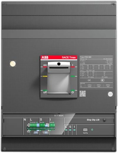 ABB SACE Tmax XT6S 800 Moulded-Case Circuit Breaker — Ekip Dip LSI, In=630 A, 3-Pole