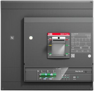 ABB SACE Tmax XT6N 800 Moulded-Case Circuit Breaker — Ekip Dip LSI, In=630 A, 4-Pole