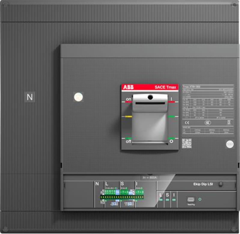 ABB SACE Tmax XT6S 800 Moulded-Case Circuit Breaker — Ekip Dip LSI, In=800 A, 4-Pole