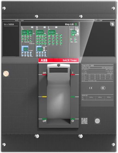 ABB SACE Tmax XT7L 1250 Moulded-Case Circuit Breaker — Ekip M Dip In, In=1250 A, 3-Pole