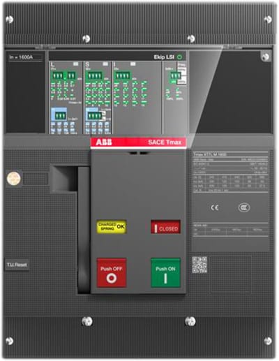 ABB SACE Tmax XT7L 1600 Moulded-Case Circuit Breaker — Ekip G Dip LS/In, In=800 A, 3-Pole