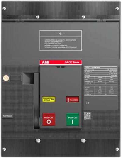 ABB 1SDA101914R1 Switch-Disconnector TMAX XT7D 1600 Fixed Three-POLE WITH Front Terminals AND Stored Energy Operating Mechanism
