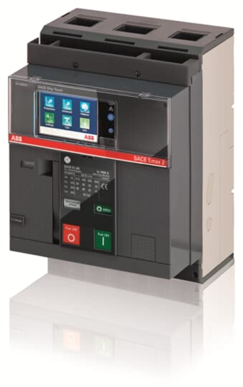 ABB SACE Emax 2 E1.2B 1600 Air Circuit Breaker — Ekip Touch LSI, In=1600 A, 3-Pole