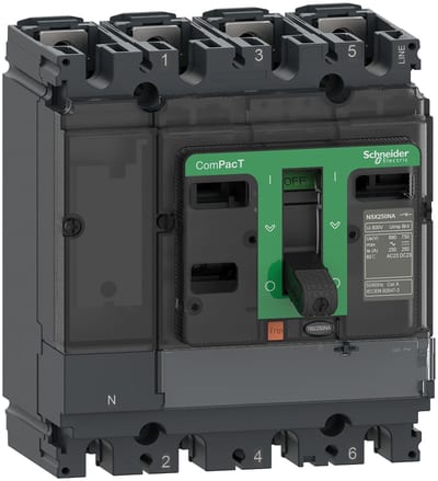 Schneider Electric Switch disconnector, ComPacT NSX100NA, 4 poles, fixed, thermal current Ith 100A C104100S