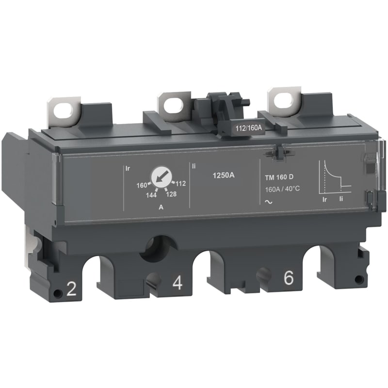 Schneider Electric Trip unit TM32D, ComPacT NSX100/160, 3 poles, thermal magnetic protections, 32A rating C103TM032
