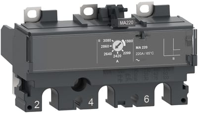 Schneider Electric Trip unit MA2.5, ComPacT NSX100, 3 poles, magnetic protections, motor protection, 2.5A rating C103MA003