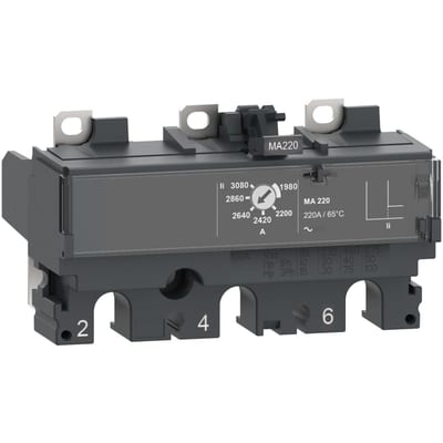 Schneider Electric Trip unit MA25, ComPacT NSX100/160, 3 poles, magnetic protections, motor protection, 25A rating C103MA025