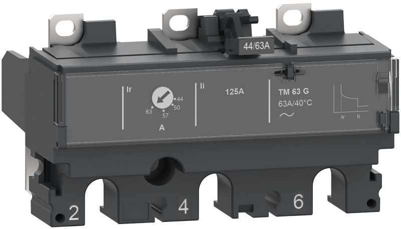Schneider Electric Trip unit TM40G, ComPacT NSX100/160, 3 poles, thermal magnetic protections, generator protection, 40A rating C103MG040