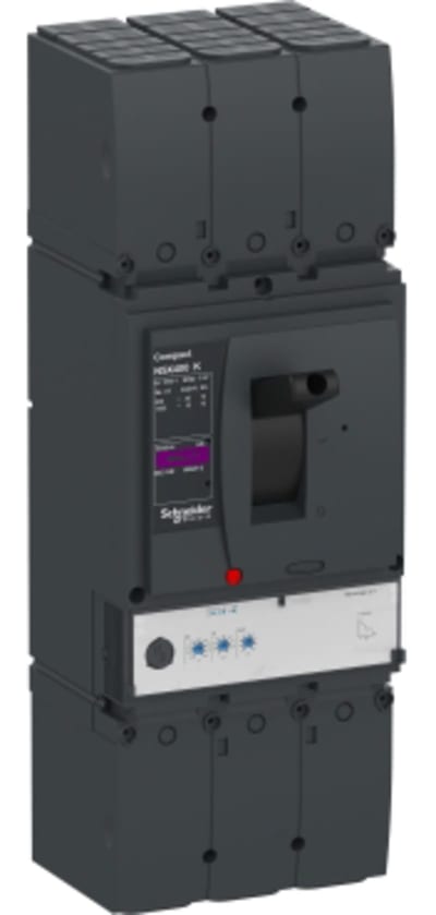 Schneider Electric Circuit breaker, ComPacT NSX400K, 36KA/800VAC, 10KA/1000VAC, 3 poles, MicroLogic 2.3 trip unit, 400A C40K32D400