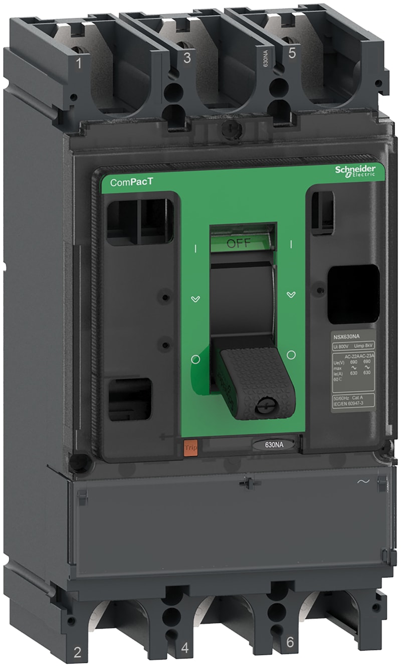 Schneider Electric Switch disconnector, ComPacT NSX630NA, 3 poles, fixed, thermal current Ith 630A C633630S