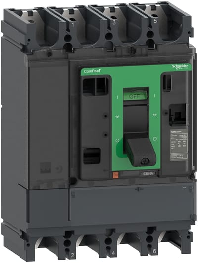 Schneider Electric Switch disconnector, ComPacT NSX400NA, 4 poles, fixed, thermal current Ith 400A C404400S