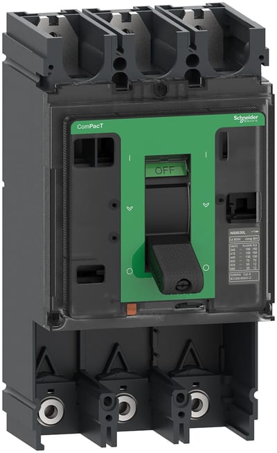 Schneider Electric Circuit breaker basic frame, ComPacT NSX400L, 150KA/415VAC, 3 poles, 400A frame rating, without trip unit C40L3